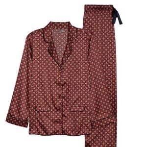Nordstrom Diamond Pattern Satin Pajama Set